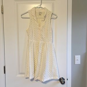 Forever21 White Crochet Dress